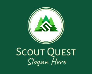 Scouting - Forest Pine Trees logo design