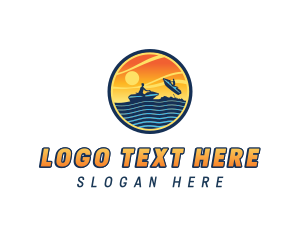 Vacation - Watercraft Beach Vacation logo design