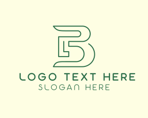 Letter B - Organic Biodegradable Brand logo design