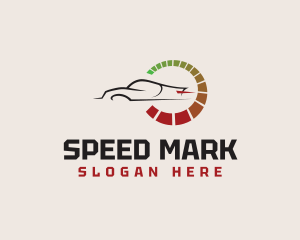 Odometer Sports Car Racing logo design