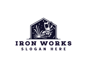 Iron - Welding Industrial Fabricator logo design