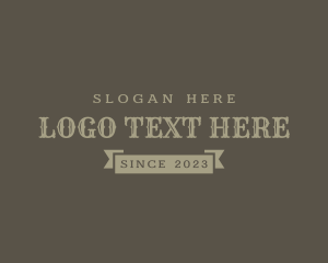 Western - Rustic Hipster Company logo design