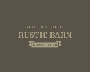 Rustic Hipster Company logo design