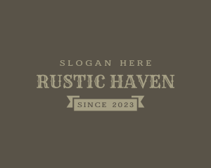 Rustic Hipster Company logo design