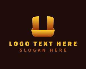 Power - Electric Plug Letter U logo design