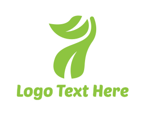 Leaf - Green Leaves Seven logo design