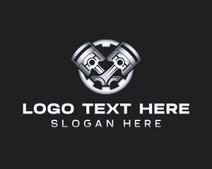 Iron - Automotive Piston Garage logo design