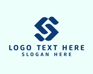 Digital Technology App Letter S logo design