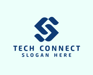 App - Digital Technology App Letter S logo design