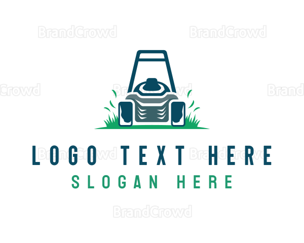 Garden Mower Landscaping Logo