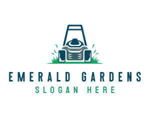 Garden Mower Landscaping logo design