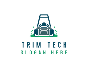 Trimmer - Garden Mower Landscaping logo design