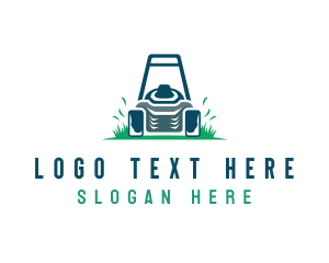 Trimmer - Garden Mower Landscaping logo design