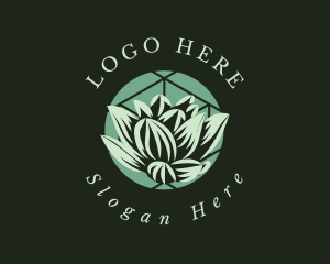 Lotus - Therapeutic Lotus Flower Spa logo design