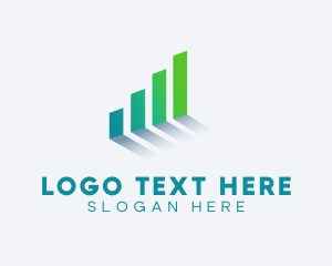 Growth - Business Statistic Firm Graph logo design