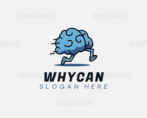 Fast Running Brain Logo