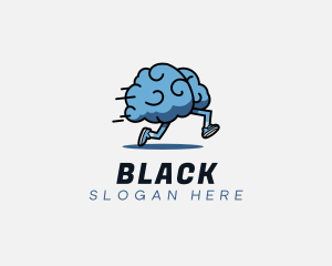 Fast Running Brain logo design