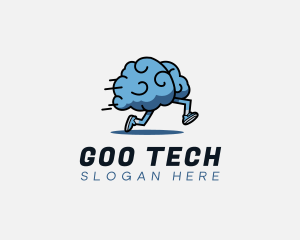 Fast Running Brain logo design