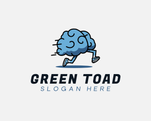 Fast Running Brain logo design