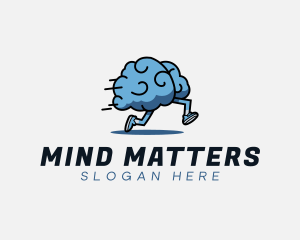 Neurology - Fast Running Brain logo design
