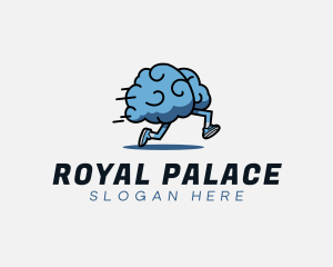 Fast Running Brain logo design