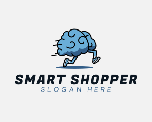 Fast Running Brain logo design