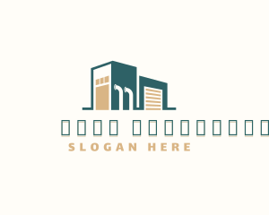Shipping - Stockroom Factory Warehouse logo design