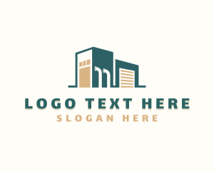Building - Stockroom Factory Warehouse logo design