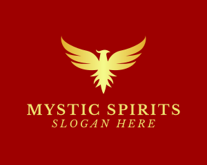 Supernatural - Golden Phoenix Bird logo design