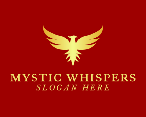 Supernatural - Golden Phoenix Bird logo design