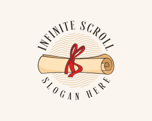 Legal Scroll Paper logo design