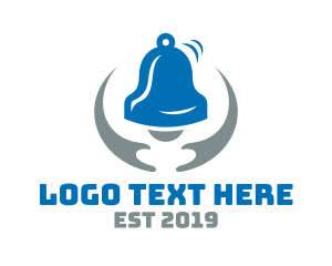 Notification - Blue Grey Bell logo design