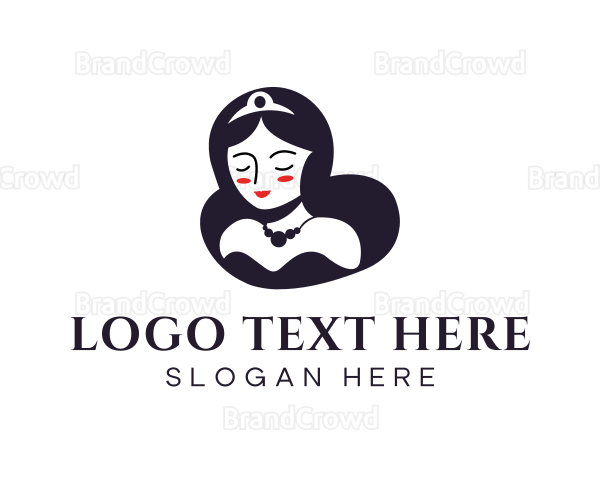 Cute Lady Princess Logo