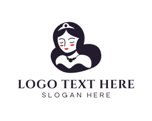 Cute Lady Princess Logo