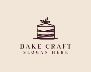 Cake Bakery Dessert logo design