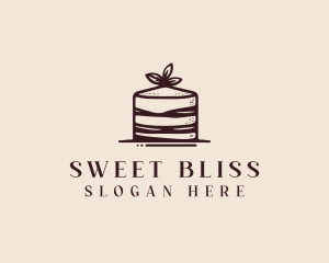 Cake Bakery Dessert logo design