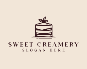 Cake Bakery Dessert logo design