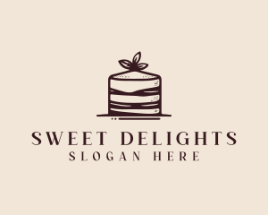 Cake Bakery Dessert logo design