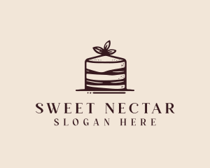 Cake Bakery Dessert logo design