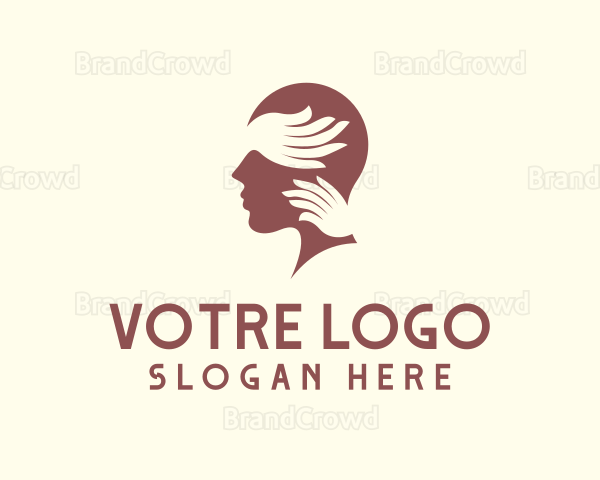 Head Massage Wellness Logo