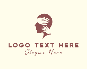 Psychology - Head Massage Wellness logo design