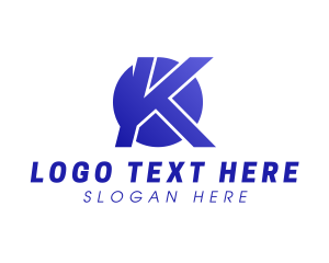 Initial - Generic Circle Letter K logo design