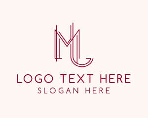 Monogram - Elegant Modern Architect logo design