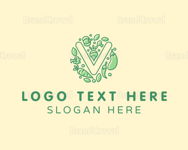 Healthy Vegetable Farm Logo