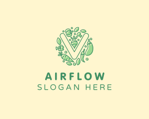 Healthy Vegetable Farm logo design