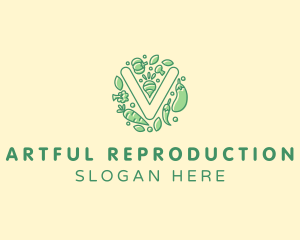 Healthy Vegetable Farm logo design