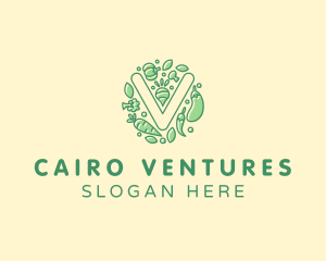 Healthy Vegetable Farm logo design