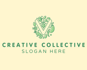 Healthy Vegetable Farm logo design