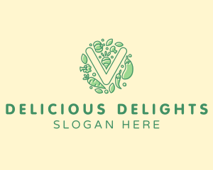 Healthy Vegetable Farm logo design