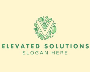 Healthy Vegetable Farm logo design